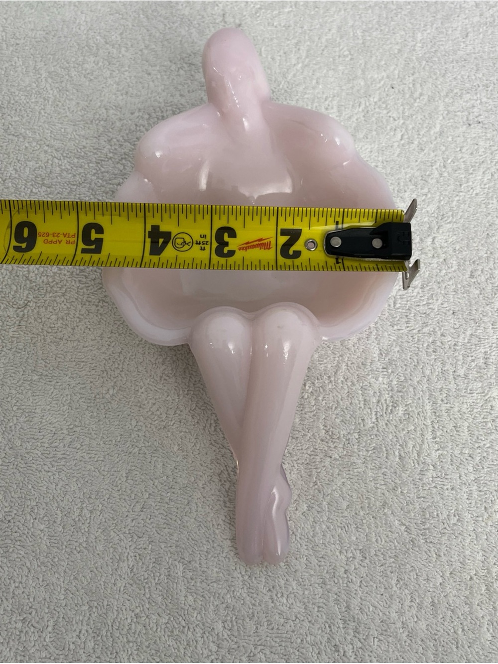 Mosser Glass Pink Crown Tuscan Bathing Beauty Nude Lady Soap Dish Bowl USA - Picture 11 of 12